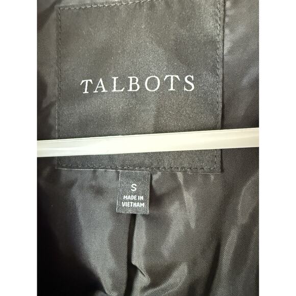 Talbots Puffer Jacket Women's Womens s Red Tartan Plaid Full Zip Snap Up Preppy - Picture 5 of 9